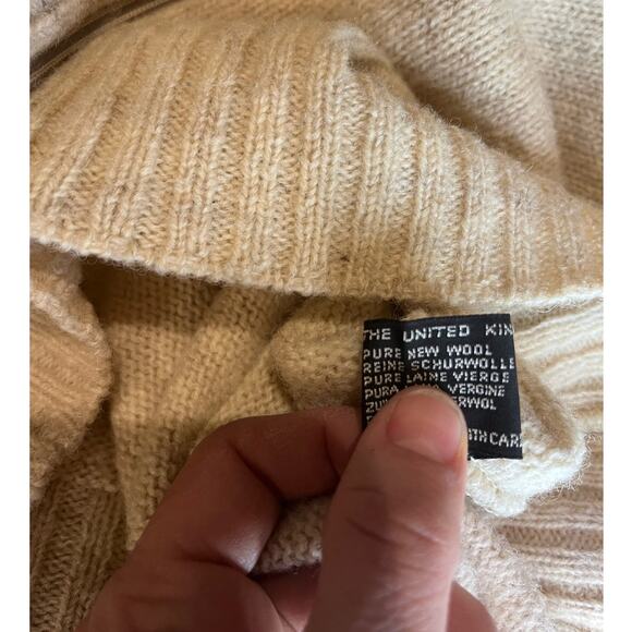 Moffat Woollens Vintage Zip-Up Wool Cardigan Sweater Size 40/US L Fair Isle - Picture 6 of 6